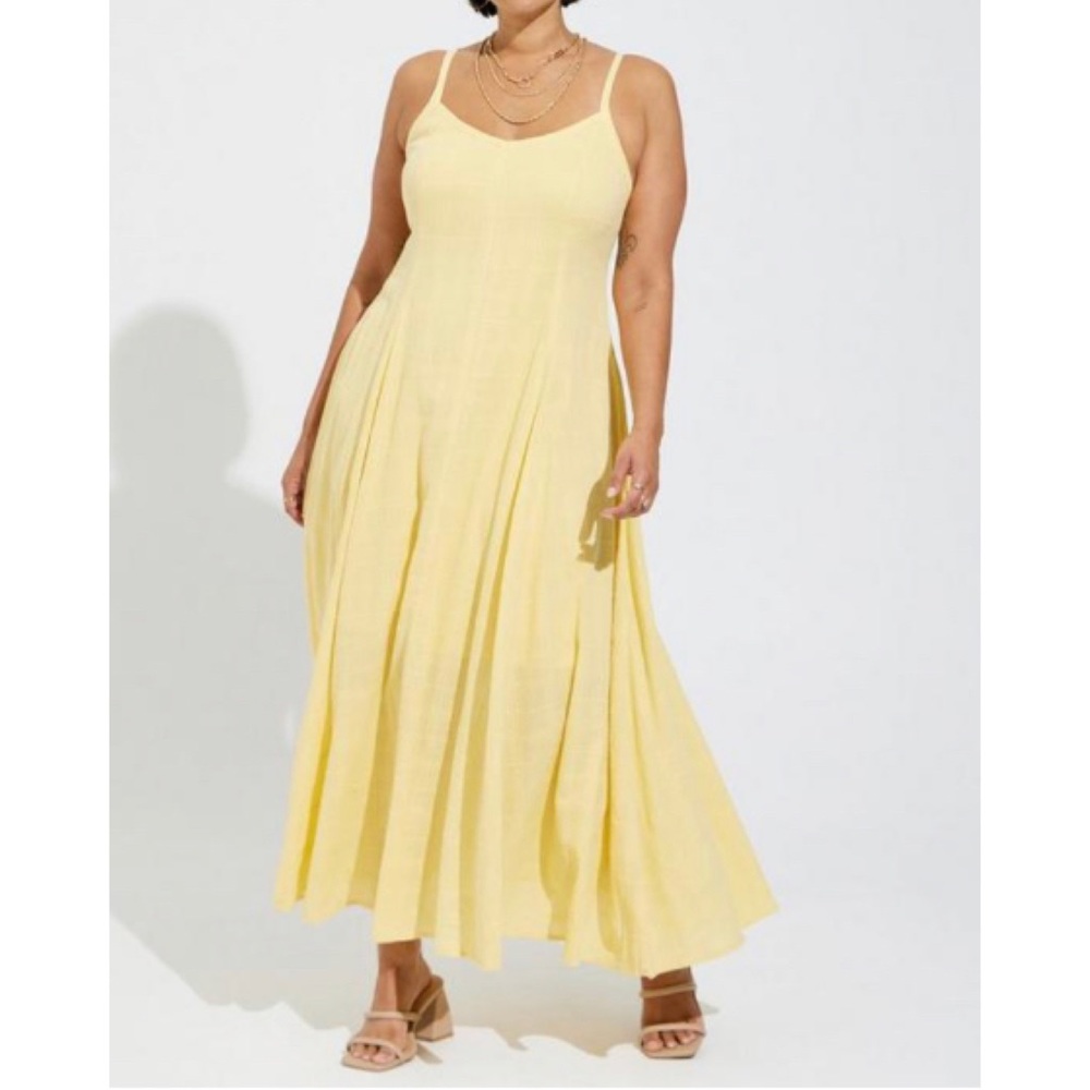 🆕 Maxi Cotton Textured Trapeze Dress 2 2X 18 20 NWT Torrid New!